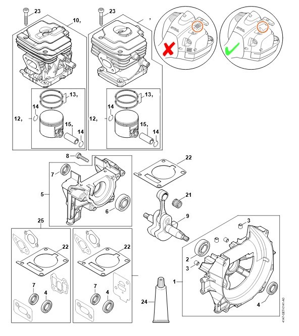 FS 240 - C - Skrzynia korbowa, cylinder