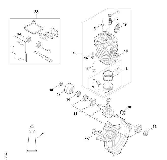 FS 87 - A - Cylinder, misa korbowa
