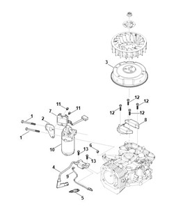 EVC 4000.1 - D - układ zapłonowy, rozrusznik, koło zamachowe