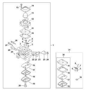 FS 260 - K - Gaźnik 4147-24, 4147-25