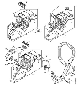 MS 390 -Korpus rękojeści