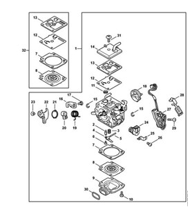 MS 462 C-M - AC - Gaźnik 1142/03