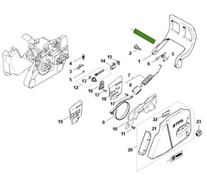 MS 260 - Hamulec łańcucha