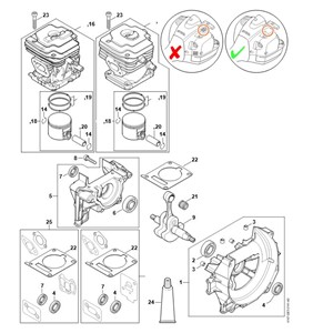 FS 260 - C - Skrzynia korbowa, cylinder