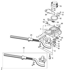 BT 131 -K - Obudowa sprzęgła, układ hamowania