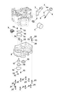 EVC 8000.0 (EVC8000-0001) -J - przekładnia regulatora, miska olejowa
