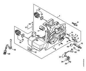 MS 390 - Obudowa silnika