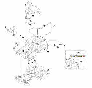 RMI 422.0P - Górna część obudowy