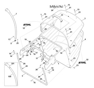 RT 6127.1 ZL -O - kosz na trawę