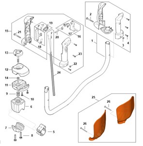 FS 261.0 - K - Uchwyt rurowy, rękojeść manipulacyjn