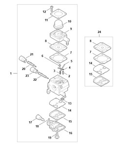 FS 38 2-MIX - U - Gaźnik C1Q-S282 2-MIX