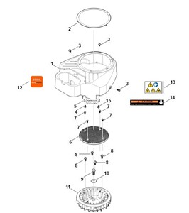EVC 8000.0 (EVC8000-0001) - C - Obudowa wentylatora
