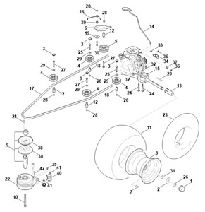 RT 5097.1 -I - Przekładnia, koło tylne, sprzęgło noża