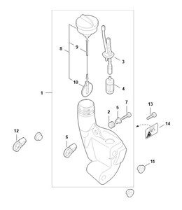 FS 38 2-MIX - L - Zbiornik paliwa