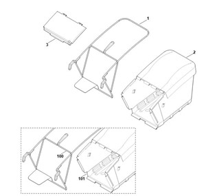 MB 756.0 YS - kosz na trawę