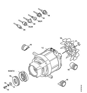 RE 109 - Silnik elektryczny, Przewód przyłącza zasilania