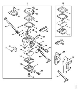 MS 200 T - Gaźnik C1Q-S61 (32.2005), (41.2006), (19.2008)
