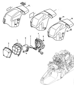MS 362 - Filtr powietrza, pokrywa (27.2015),(26.2015),(18.2013),(28.2012)