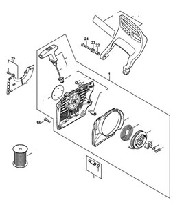 MS 362 - Urządzenie rozruchowe, Osłona dłoni 2
