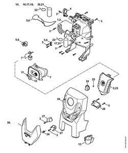 RE 109 - Obudowa, pokrywa, Obudowa przełącznika