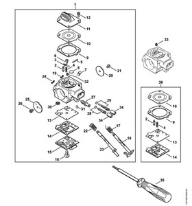 MS 390 -Gaźnik HD-21