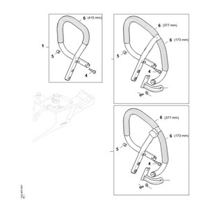 MS 462 C-M - Uchwyt rurowy