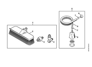 RE 110 -Szczotka do mycia, wąź ssący ⇥ 06-2019