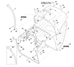 RT 5097.1 Z -N - kosz na trawę