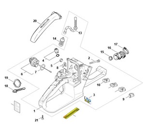 MS 260 - Obudowa zbiornika paliwa