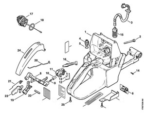 MS 440 - Obudowa zbiornika paliwa