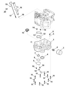 EVC 7000.0 (EVC7000-0001) -J - przekładnia regulatora, miska olejowa