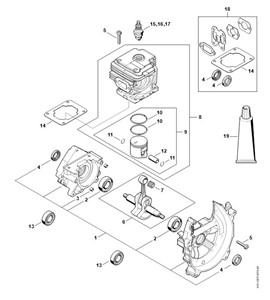 FS 235 - B - Urządzenie rozruchowe, tłumik wydechu spalin