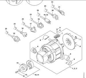 RE 130 PLUS - Silnik elektryczny, Przewód przyłącza zasilania