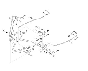 RT 4097.1 SX -I - Hamulec, Hamulec postojowy, Dźwignia przełączająca