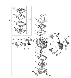 MS 462 C-M - AE - Gaźnik 1142/07