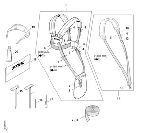 FS 250 - AE - Pas nośny, narzędzia, wyposażenie specjalne