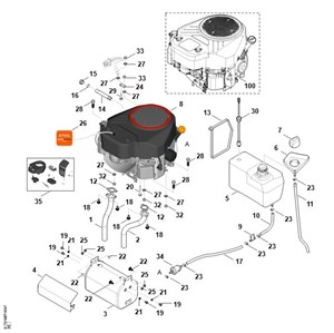 RT 6127.1 ZL -H - silnik, zbiornik paliwa