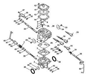 TS 800 - Gaźnik WJ-114, WJ-130