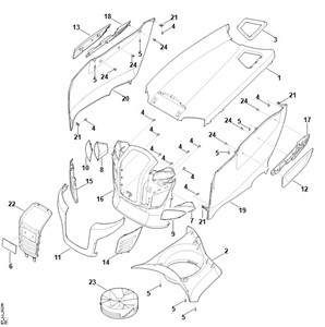 RT 4112.1 SZ -D - pokrywa silnika