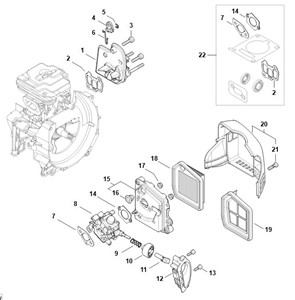 FS 261.0 - F - Kołnierz pośredni, filtr powietrza
