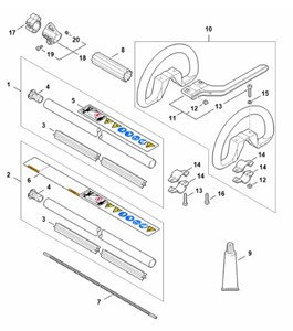 FS 55 2-MIX -  Wysięgnik FS 55, Uchwyt obwiedniowy