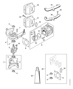 HS 82 R - Skrzynia korbowa, cylinder