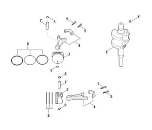 EVC 8000.0 (EVC8000-0001) - F - wał korbowy, tłok