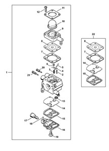 FS 55 2-MIX - Gaźnik 4140/29 2-MIX
