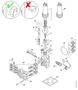 RE 120 -Pompa, blok zaworowy
