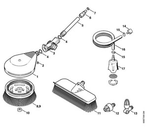 RE 109 -Szczotka do mycia, wąź ssący ⇥ 06-2019