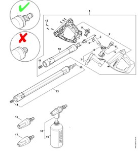 RE 110 - Pistolet, lanca natryskowa 1