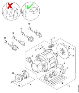 RE 120 -Silnik elektryczny, Przewód przyłącza zasilania1