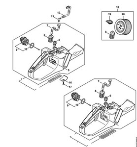 MS 362 - Obudowa zbiornika paliwa
