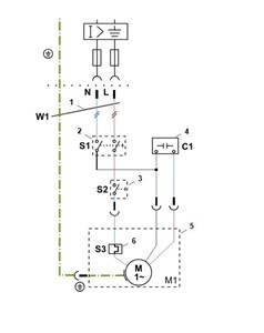 RE 120 -schemat instalacji elektrycznej